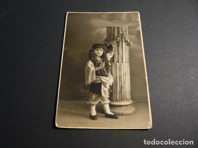 Postales: MADRID NI&Ntilde;A DISFRAZADA CARNAVAL IRUELA FOTOGRAFO POSTAL FOTOGRAFICA