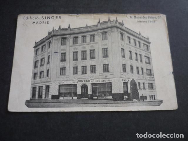 Postales: MADRID EDIFICIO SINGER AV. MENENDEZ PELAYO - Foto 1