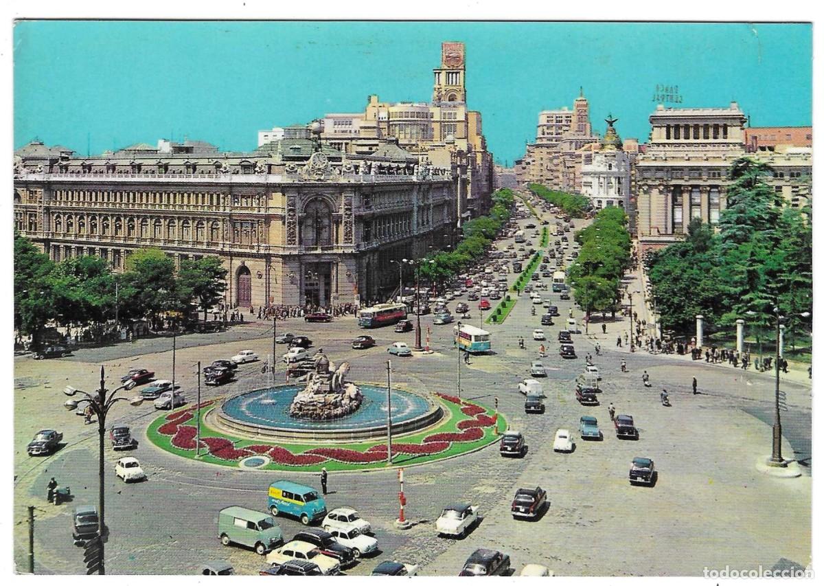 Postales: Postal Madrid. Plaza de la Cibeles y Calle Alcal&aacute;. ref. 7-madrid177