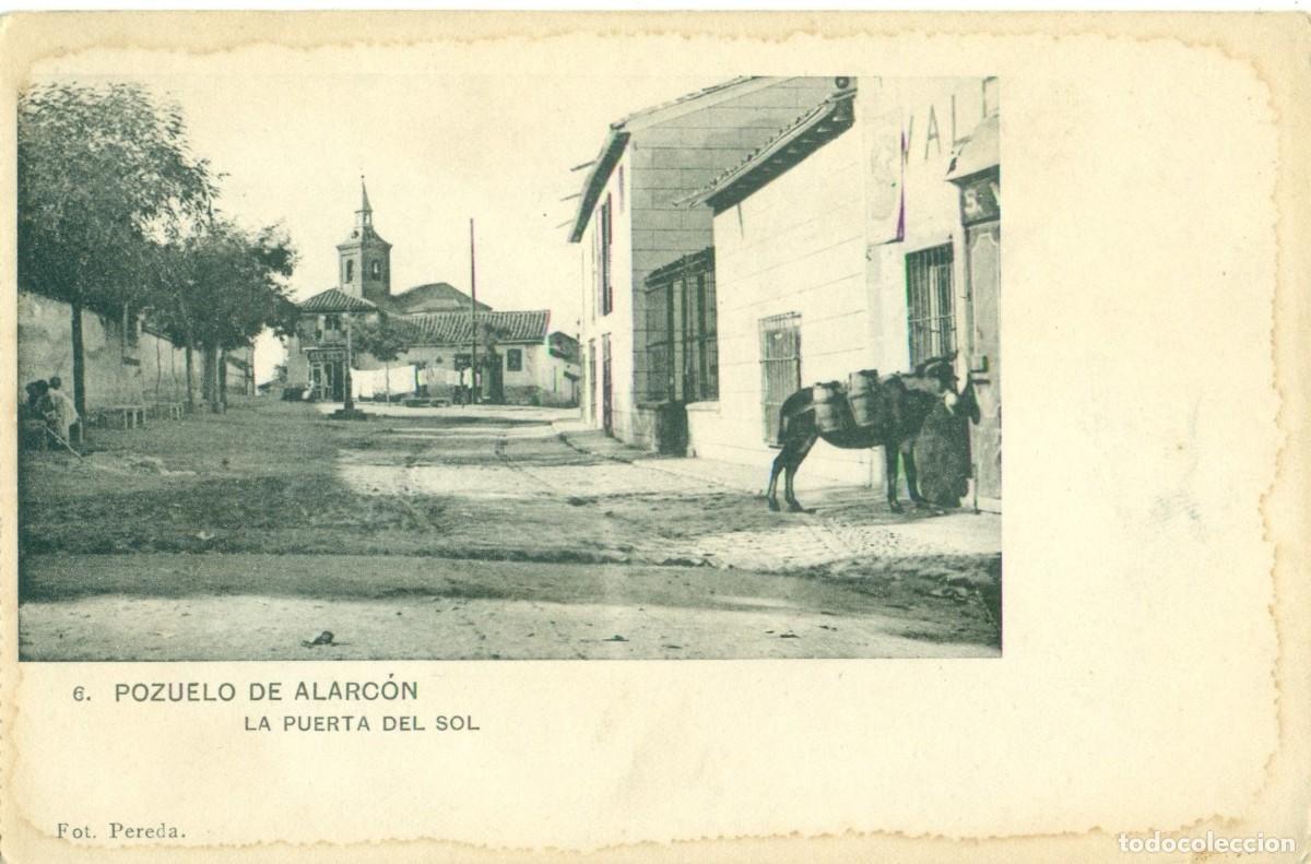 Postales: POZUELO DE ALARC&Oacute;N. LA PUERTA DEL SOL. HACIA 1930. HAUSER Y MENET. RARA.
