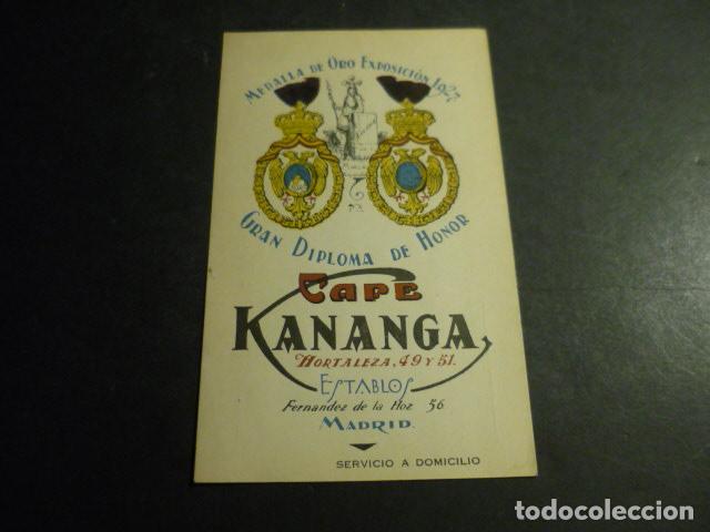 Postales: MADRID CAFE KANANGA POSTAL PUBLICITARIA