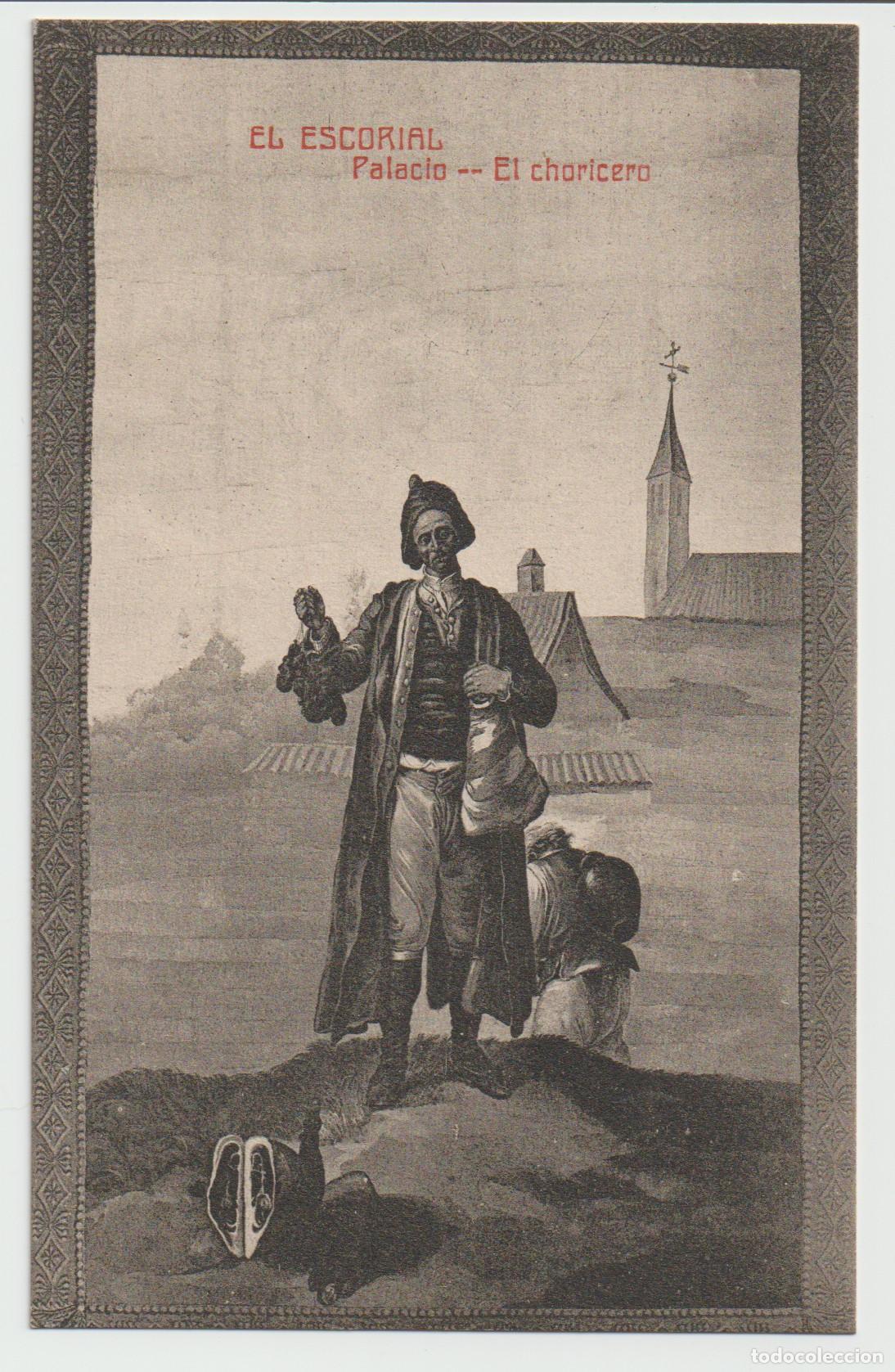 Postales: EL CHORICERO. Propaganda del Hotel Miranda. En EL ESCORIAL