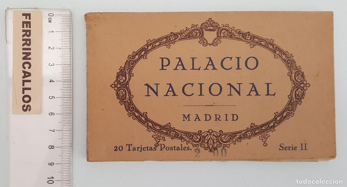 Postales: PALACIO NACIONAL MADRID SERIE II 20 TARJETAS POSTALES HAUSETY MENET, BLOC CUADERNO