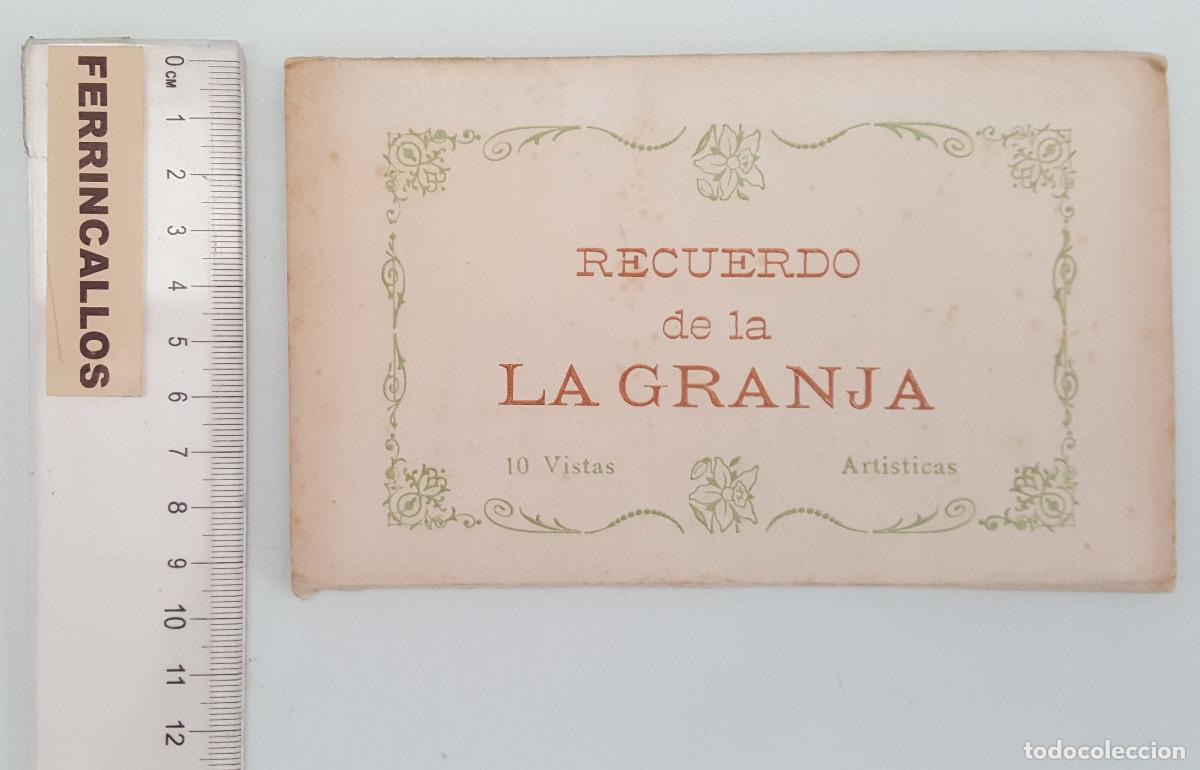 Postales: RECUERDO DE LA GRANJA, 10 VISTAS ART&Iacute;STICAS ACORDE&Oacute;N, LOS MEDRANOS, BLOC CUADERNO