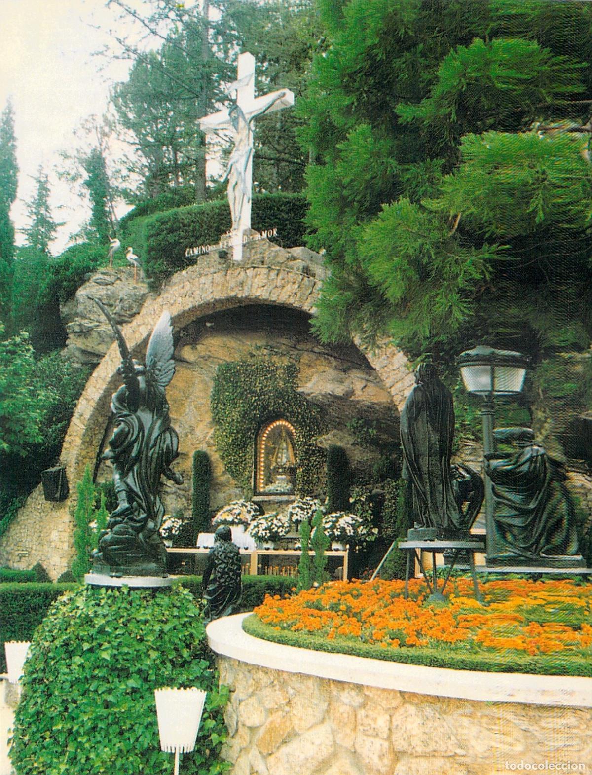 Postales: Postal de la Gruta de la Virgen de Bego&ntilde;a en Miraflores de la Sierra