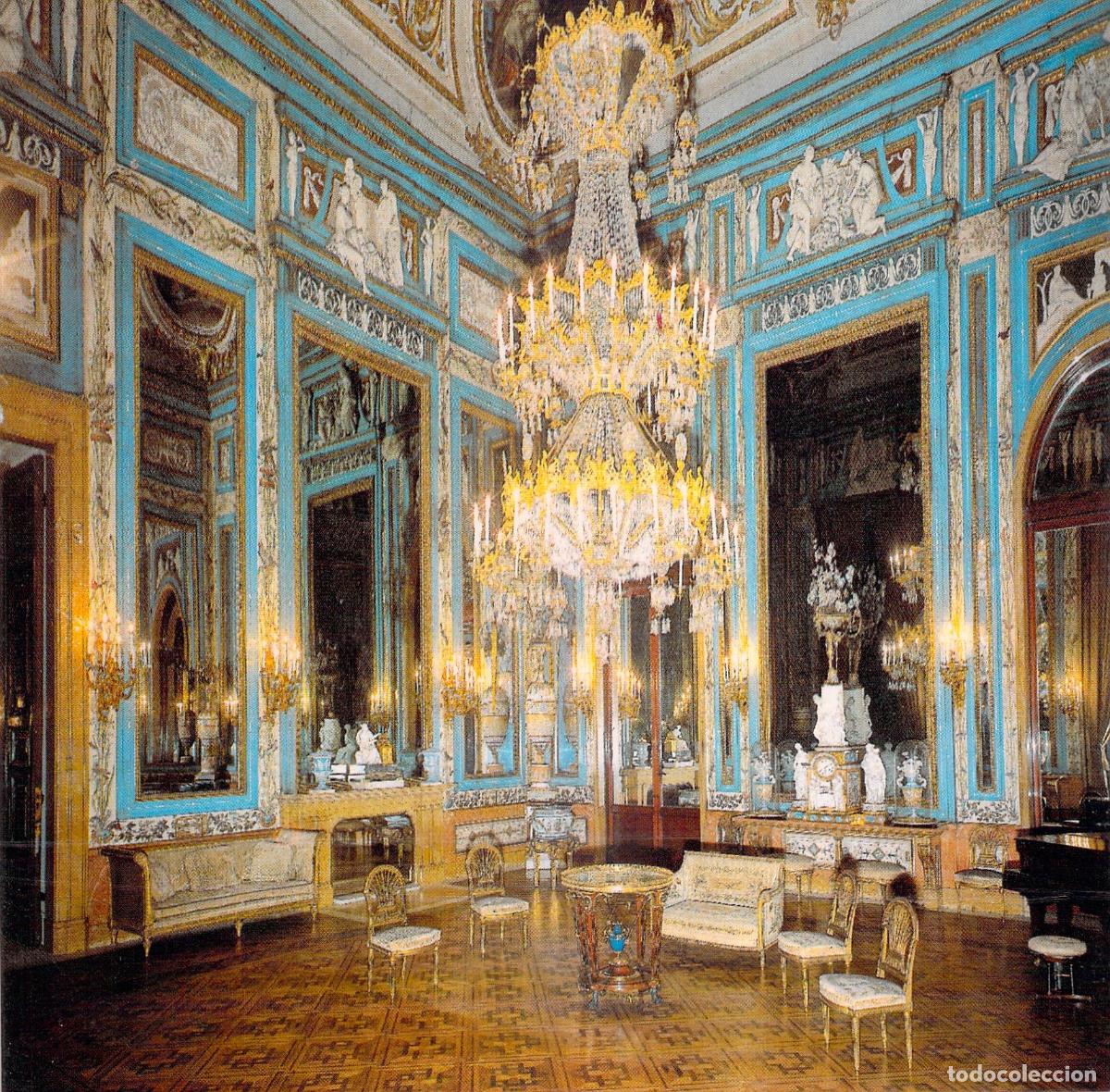 Postales: Postal del Sal&oacute;n de Espejos del Palacio Real de Madrid