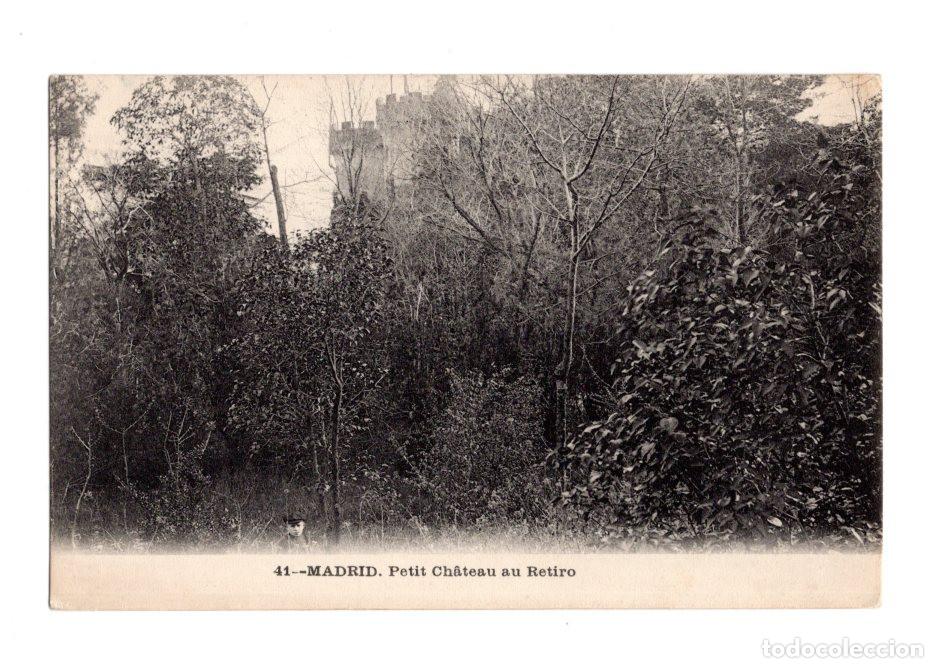 Postales: MADRID.- PETIT CH&Acirc;TEAU AU RETIRO. CASTILLO O TORRETAS RODEADA DE VEGETACI&Oacute;N EN EL PARQUE DEL RETIRO.