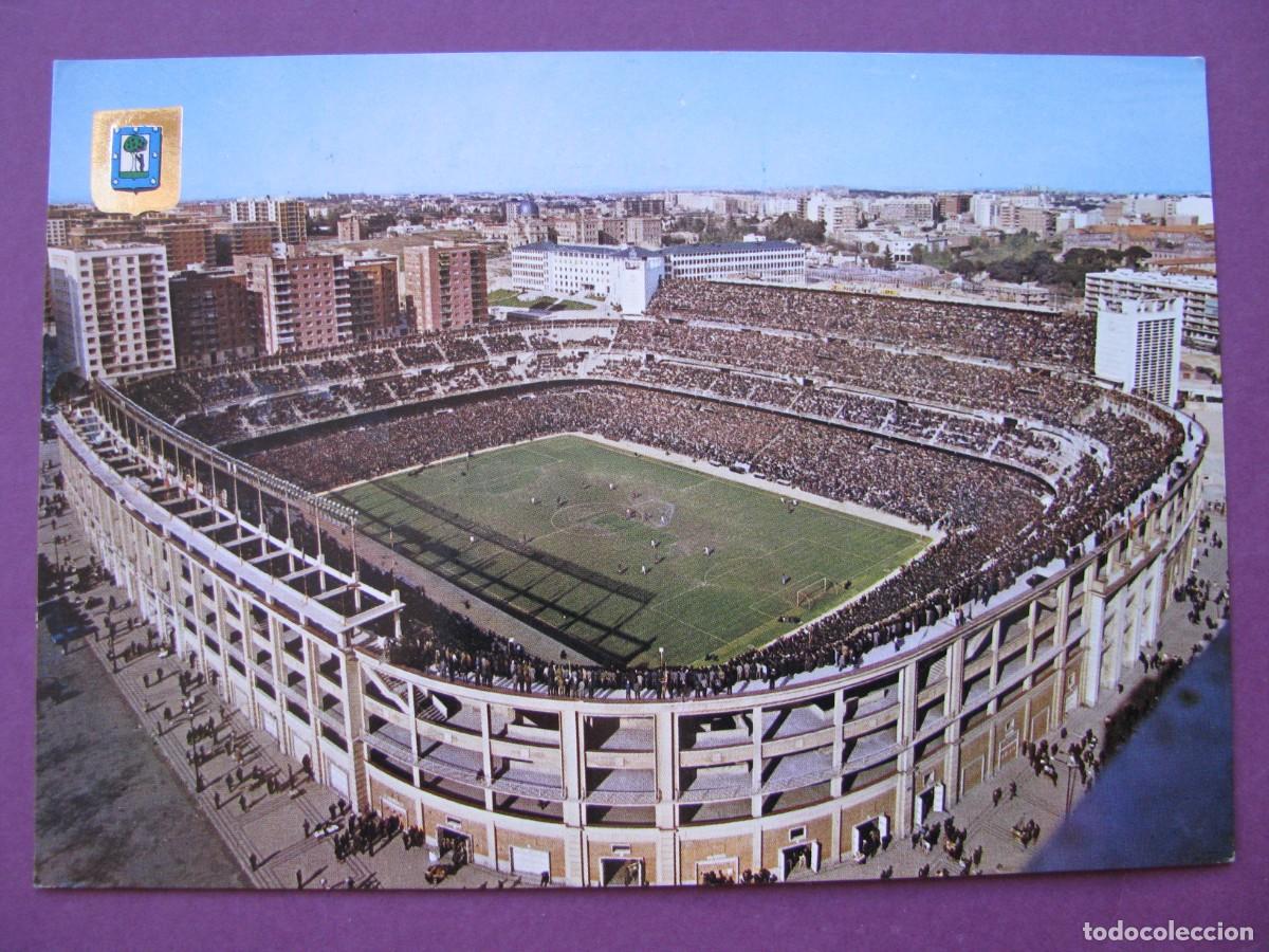 Postales: POSTAL DE MADRID. ESTADIO SANTIAGO BERNABEU. DOMINGUEZ 70. CIRCULADA