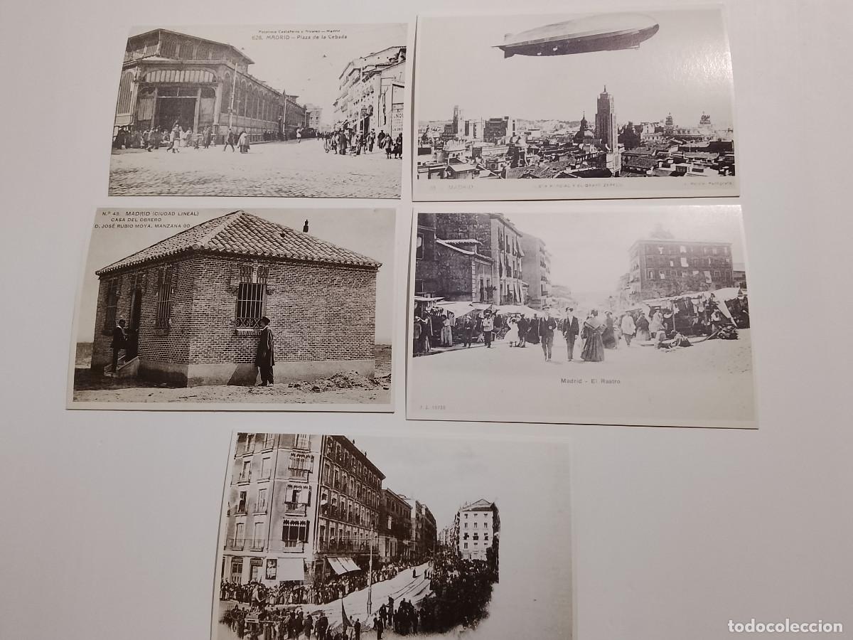 Postales: Lote de 5 postales de Madrid - Foto 1