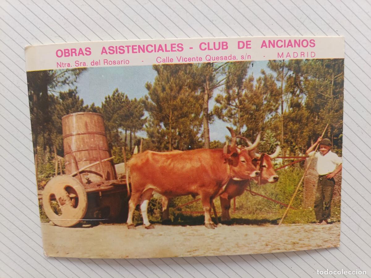 Postales: Madrid, Obras asistenciales, Club de ancianos