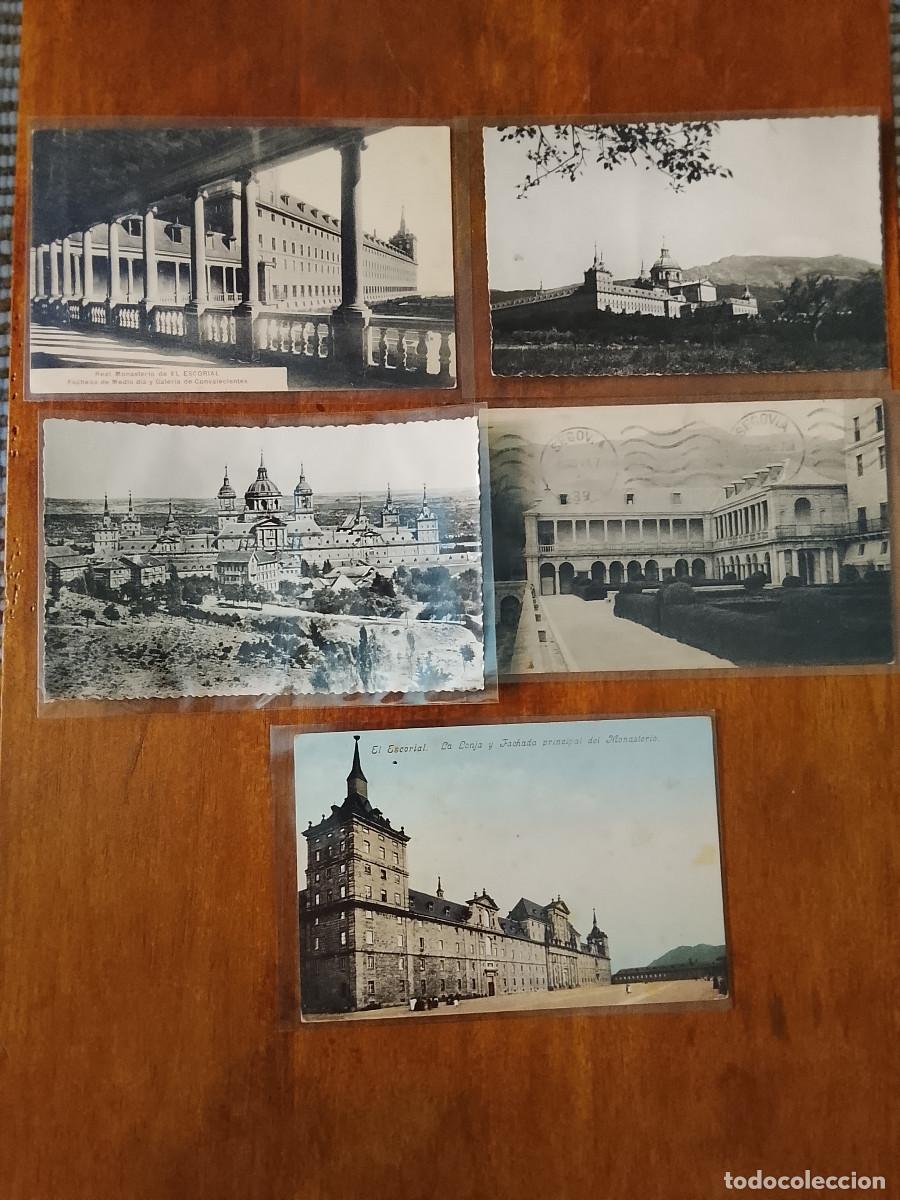 Postales: Lote de 5 postales de San Lorenzo de El Escorial (circuladas)
