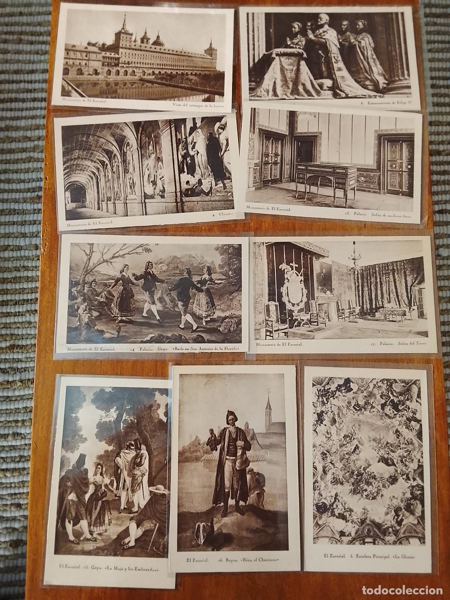 Postales: Lote de 9 postales de San Lorenzo de El Escorial
