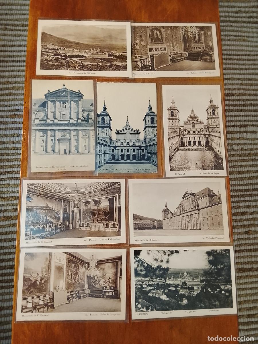 Postales: Lote de 9 postales de San Lorenzo de El Escorial
