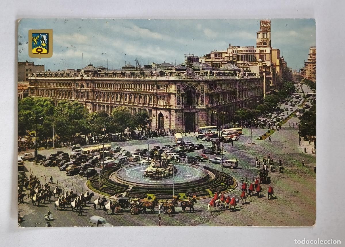 Postales: POSTAL ESCRITA - MADRID Cibeles y Calle de Alcal&aacute; - Dominguez No 14