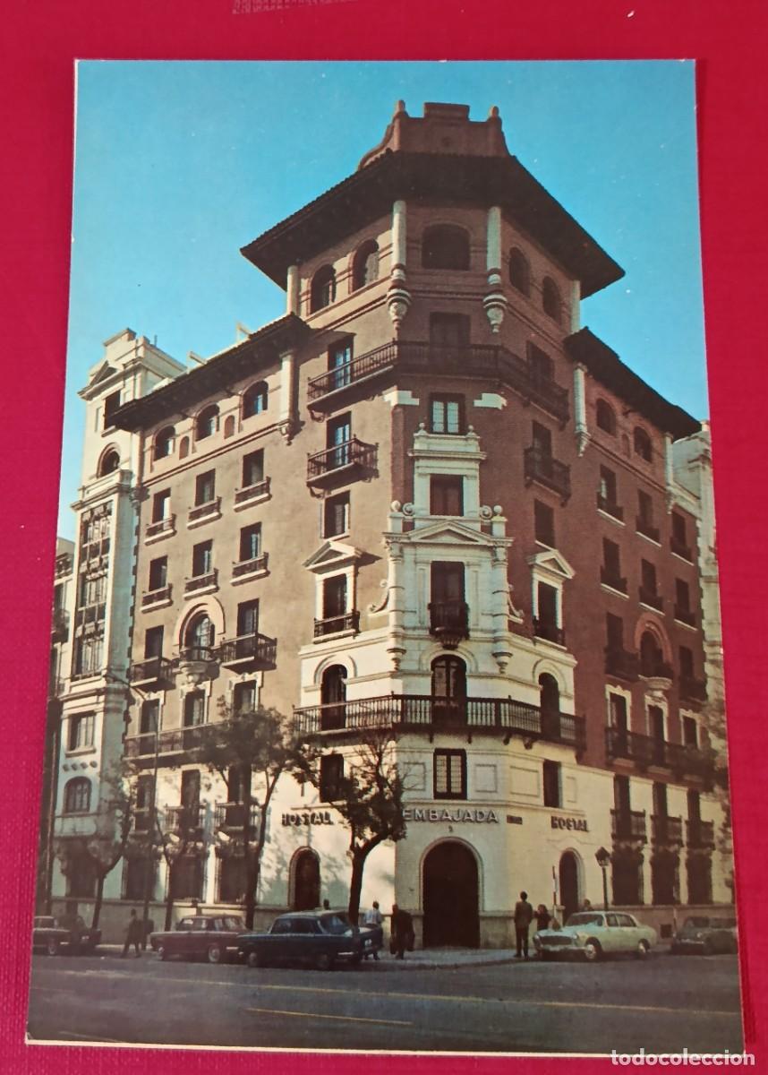 Postales: POSTAL HOSTAL EMBAJADA - MADRID 1967