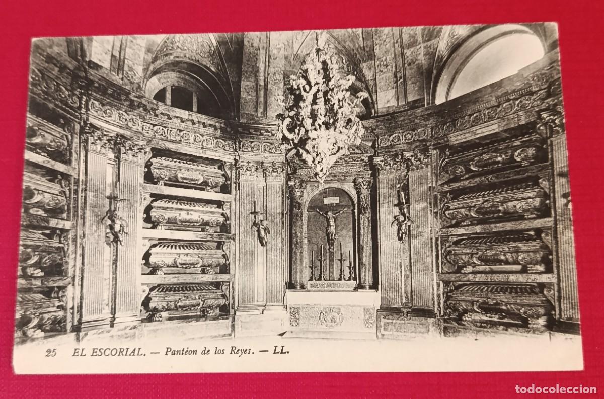 Postales: TARJETA POSTAL PANTE&Oacute;N DE LOS REYES - EL ESCORIAL 1913