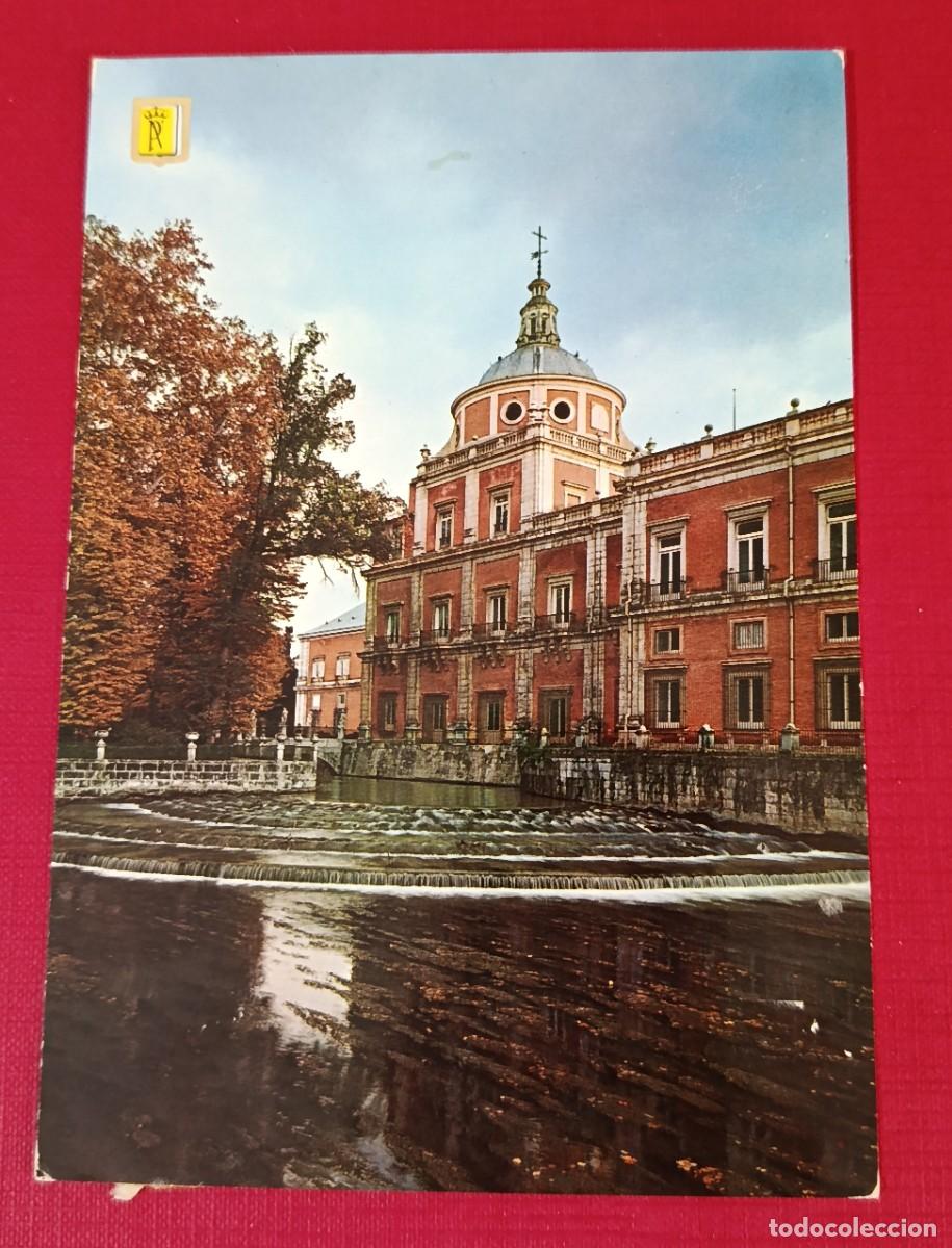 Postales: POSTAL PALACIO , RIA Y CASCADA - LAS CASTA&Ntilde;EIRAS - ARANJUEZ 1960