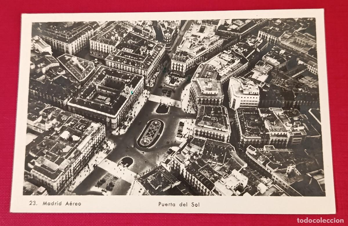 Postales: POSTAL FOTOGRAFICA PUERTA DEL SOL - MADRID 1950 - EDICIONES AEROTECNICA