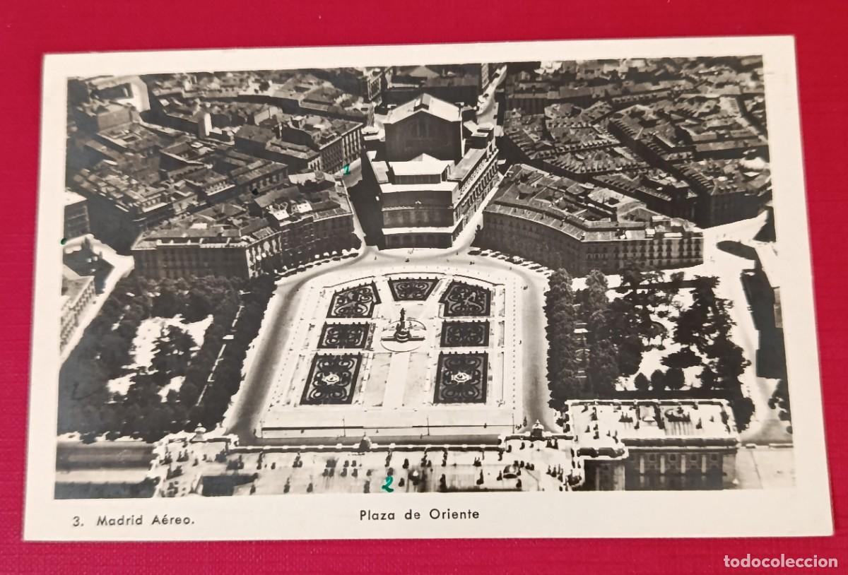 Postales: POSTAL FOTOGRAFICA PLAZA DE ORIENTE - MADRID 1952 - EDICIONES AEROTECNICA