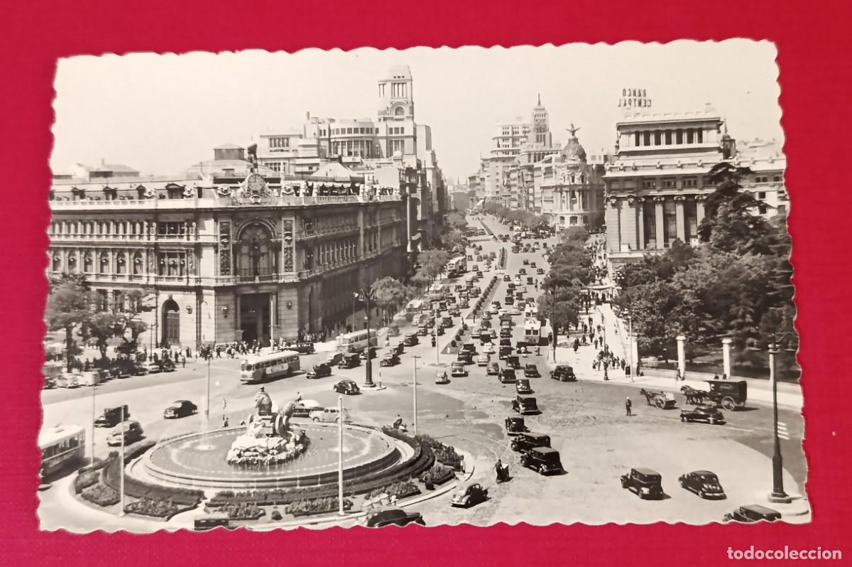 Postales: POSTAL FOTOGRAFICA PLAZA DE LA CIBELES - MADRID 1950 - GARRABELLA