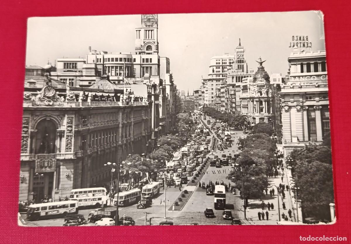 Postales: POSTAL FOTOGRAFICA CALLE ALCALA - MADRID 1954 - DOMINGUEZ