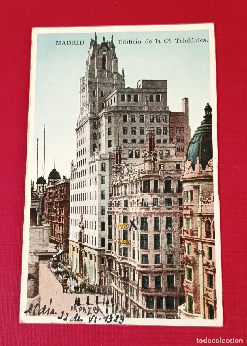 Postales: POSTAL FOTOGRAFICA EDIFICIO COMPA&Ntilde;&Iacute;A TELEF&Oacute;NICA - MADRID 1930