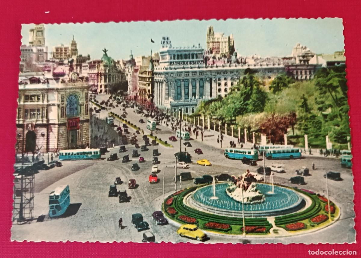 Postales: FOTO RELIEVE PLAZA DE LA CIBELES - MADRID 1950 - A. LLOPIS