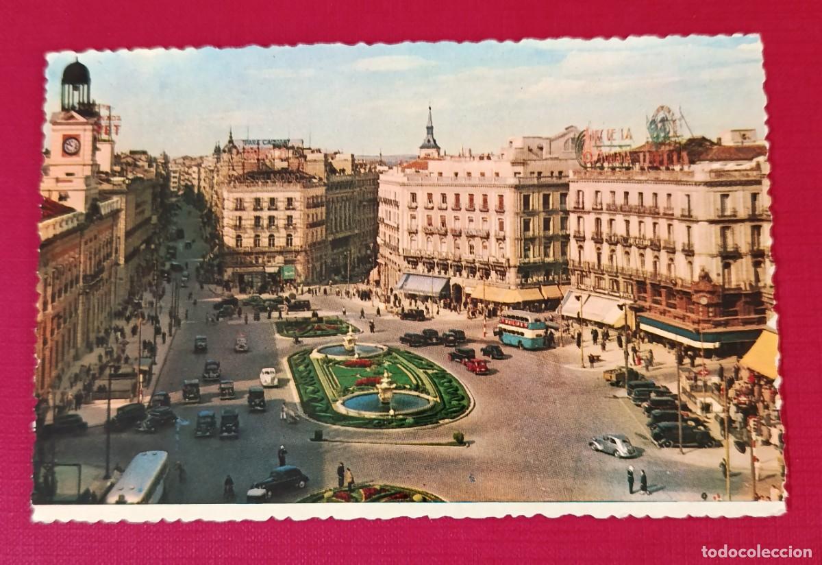 Postales: TARJETA POSTAL PUERTA DEL SOL - MADRID 1950 - ARTISTICA ESPA&Ntilde;OLA