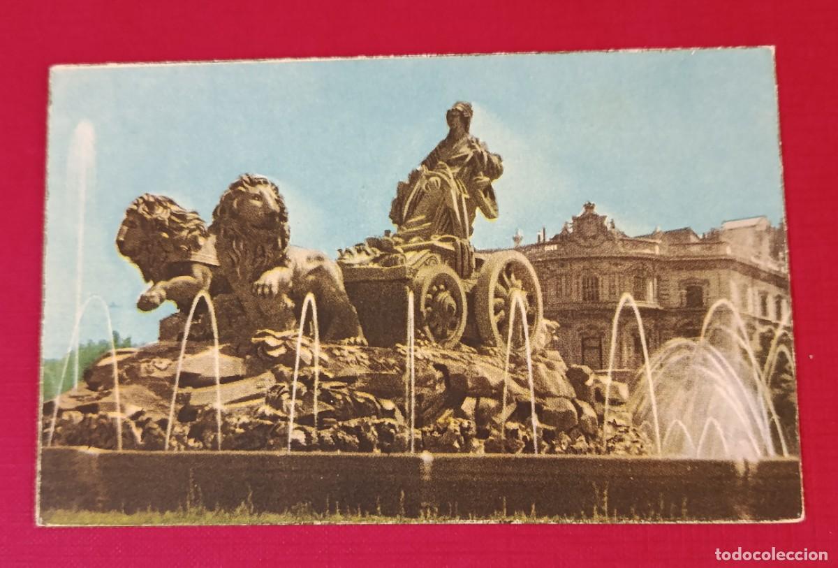 Postales: TARJETA POSTAL FUENTE DE LA CIBELES - MADRID 1950 - ARTISTICA ESPA&Ntilde;OLA