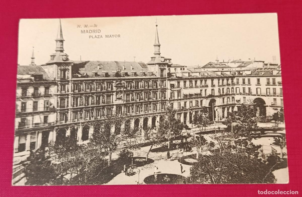 Postales: TARJETA POSTAL PLAZA MAYOR - MADRID 1917 -
