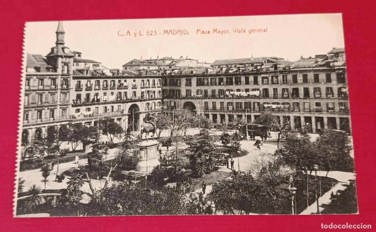 Postales: TARJETA POSTAL VISTA GENERAL PLAZA MAYOR - MADRID 1917
