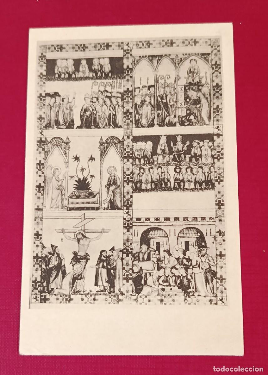 Postales: TARJETA POSTAL CANTIGAS SANTA MARIA - BIBLIOTECA DEL ESCORIAL 1952 - 1&ordm; CONGRESO IBERO AMERICANO