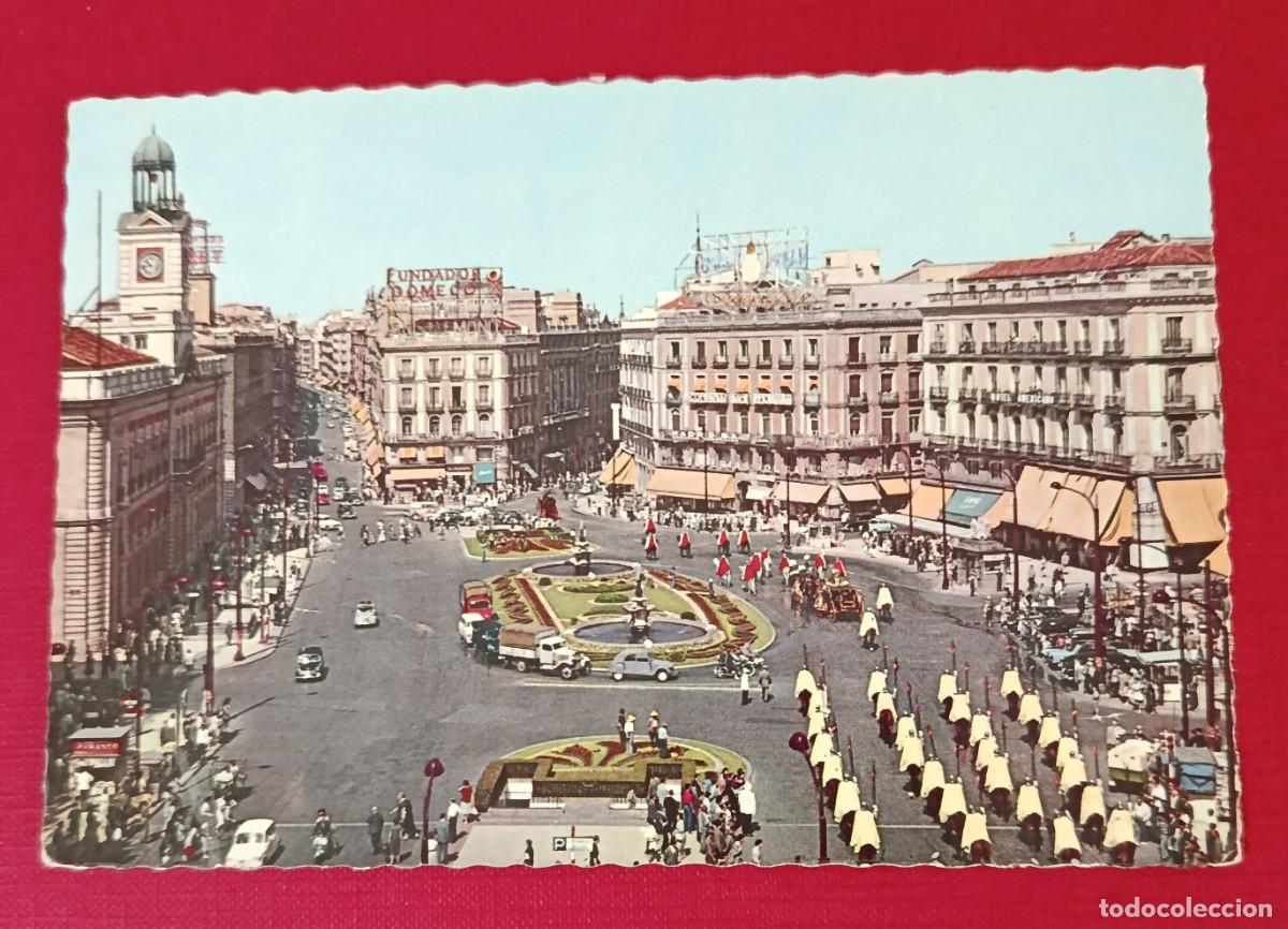 Postales: POSTAL PUERTA DEL SOL - MADRID 1960 - GARRABELLA