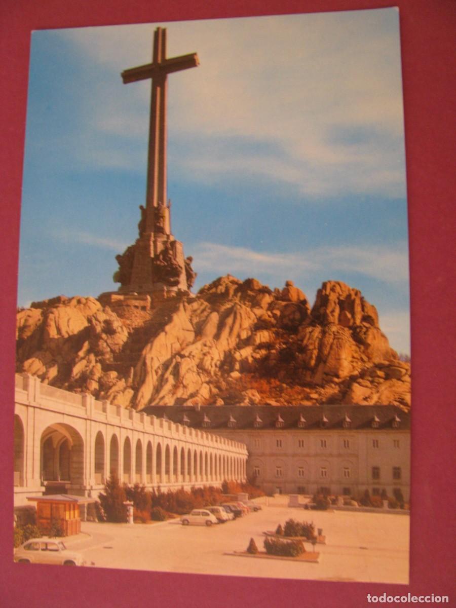 Postales: POSTAL DE SANTA CRUZ DE LA VALLE DE LOS CAIDOS. PARTE POSTERIOR DEL MONUMENTO.