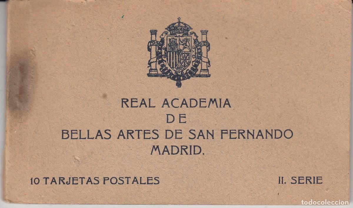 Postales: TACO - BLOCK DESPLEGABLE DE 10 POSTALES DE REAL ACADEMIA BELLAS ARTES DE SAN FERNANDO