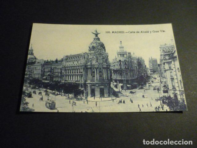Postales: MADRID CALLE DE ALCALA Y GRAN VIA