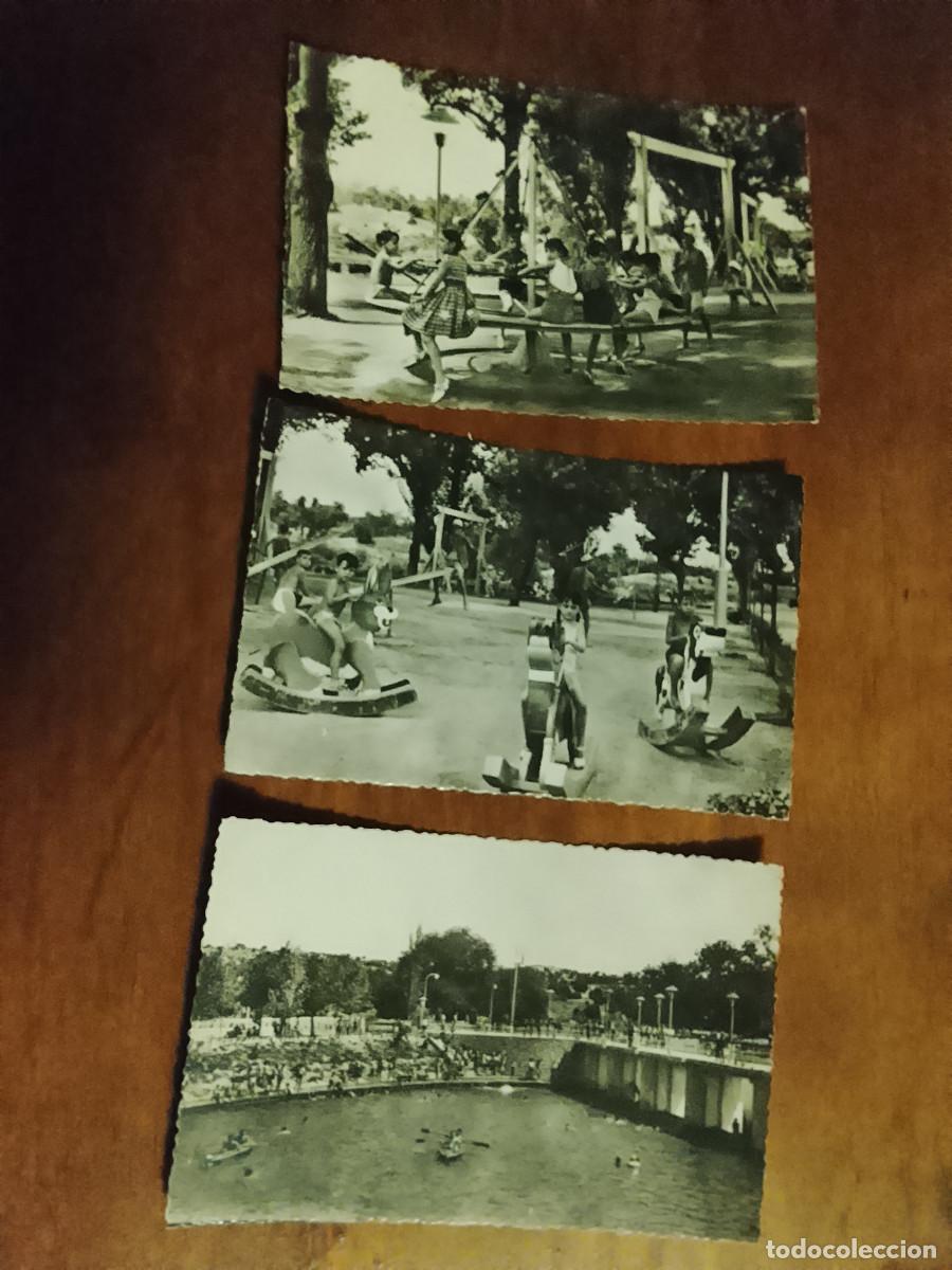 Postales: Lote de 3 postales de Madrid. Parque Sindical Deportivo Puerta de Hierro