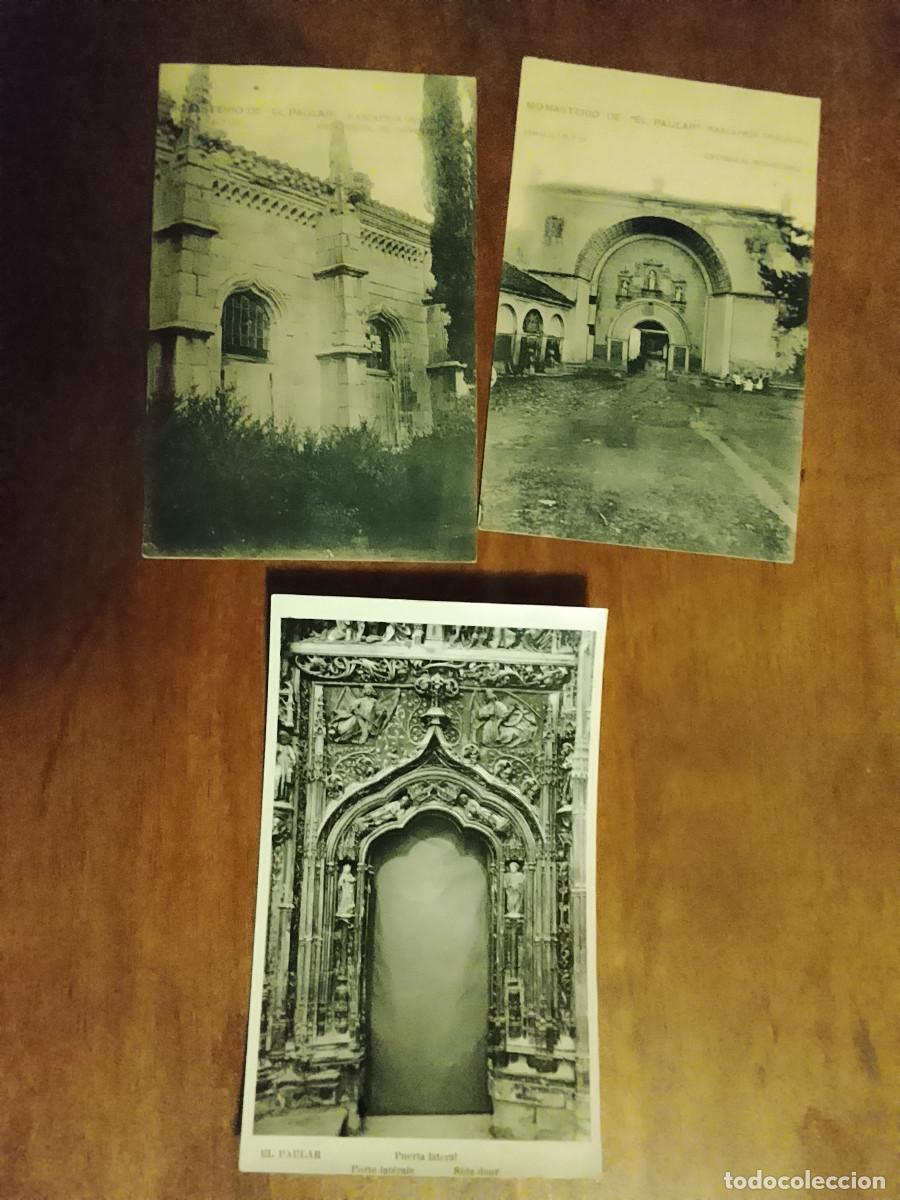 Postales: Lote de 3 postales del Monasterio de El Paular, Rascafr&iacute;a, Madrid