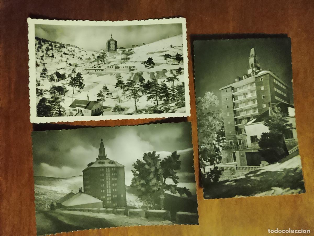 Postales: Lote de 3 postales del Puerto de Navacerrada, Madrid. Albergue Educaci&oacute;n y Descanso