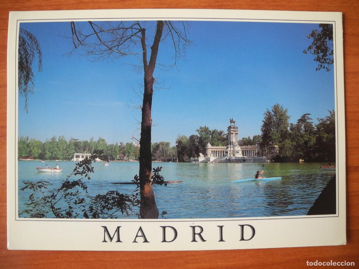 Postales: Madrid. Estanque del Retiro. Circulada 1994.