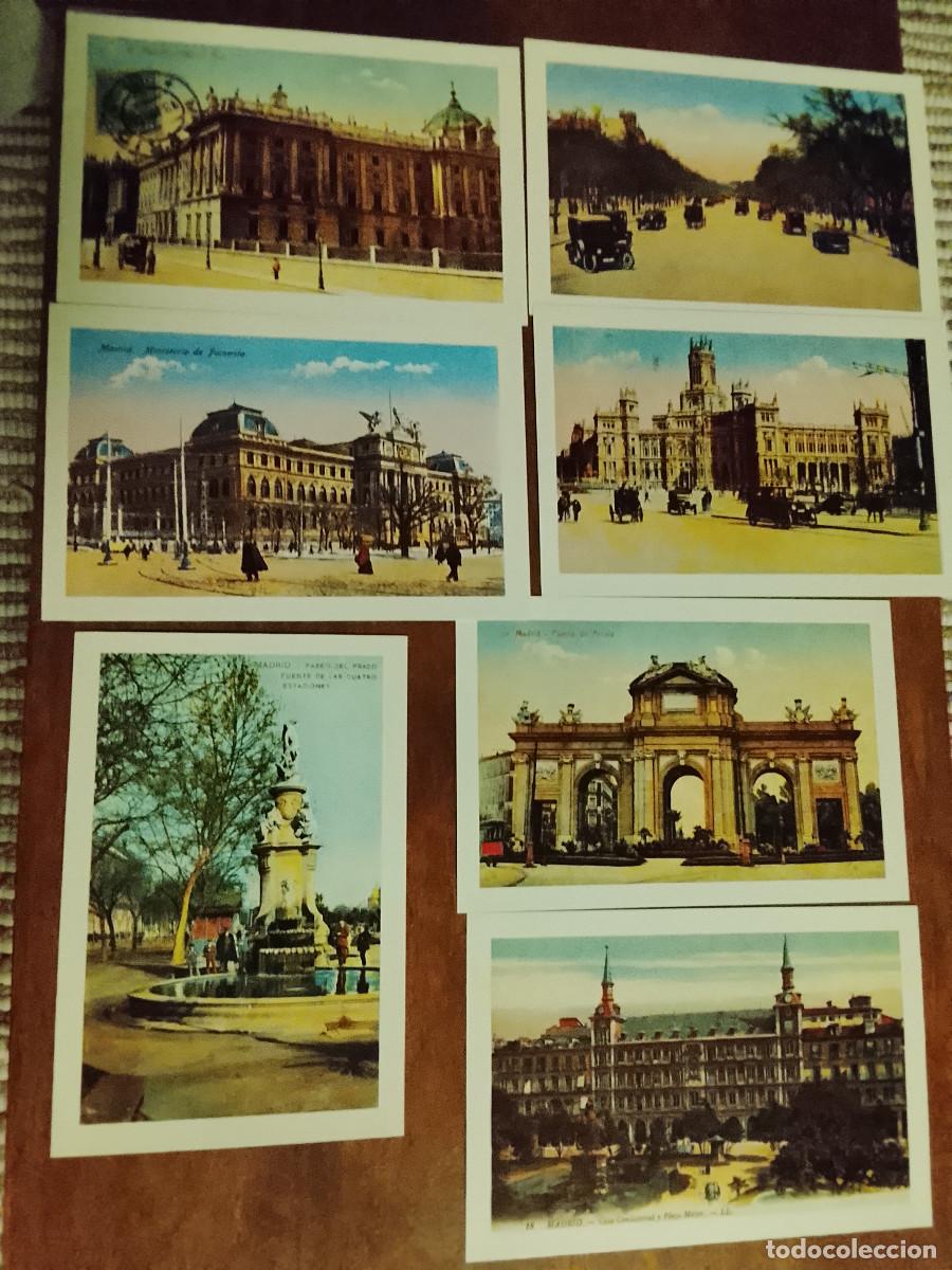 Postales: Lote de 7 postales de Madrid (reproducciones)