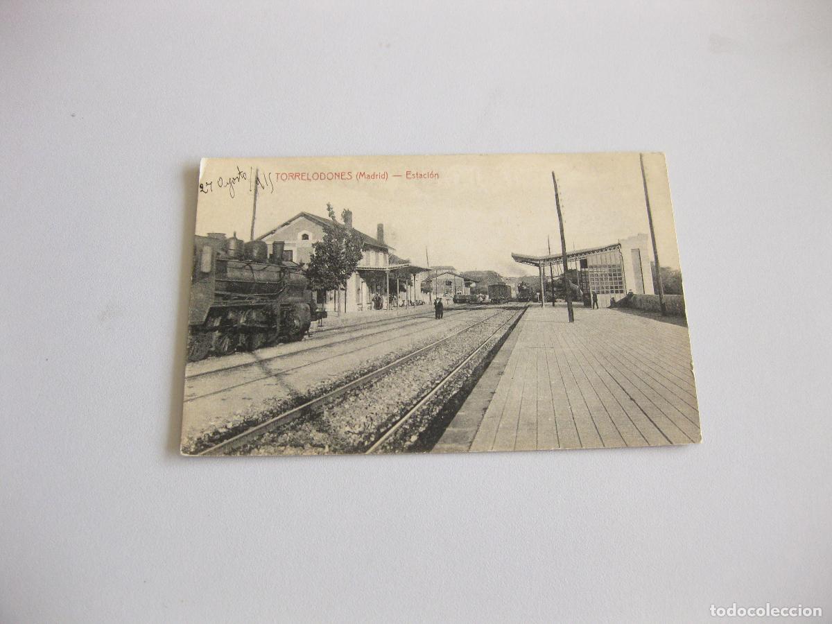 Postales: TARJETA POSTAL DE LA ESTACION DE FERROCARRIL DE TORRELODONES. 1915