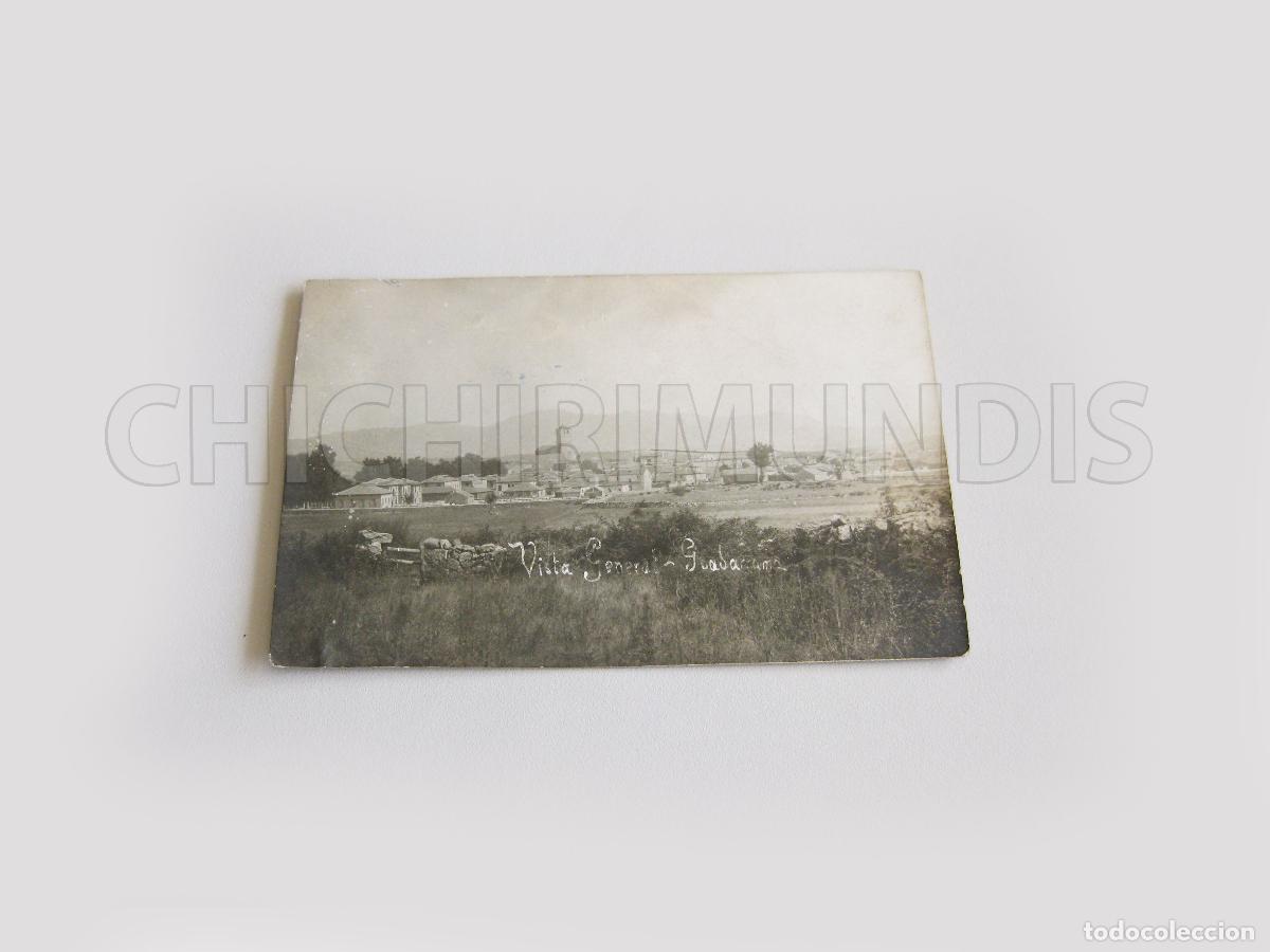 Postales: TARJETA POSTAL FOTOGR&Aacute;FICA ANTIGUA CON UNA VISTA GENERAL DE GUADARRAMA. CIRCULADA EN 1911