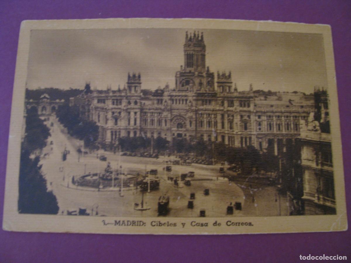 Postales: POSTAL DE MADRID. CIBELES Y CASA DE CORREOS. HELIOTIPIA ARTISTICA ESPA&Ntilde;OLA