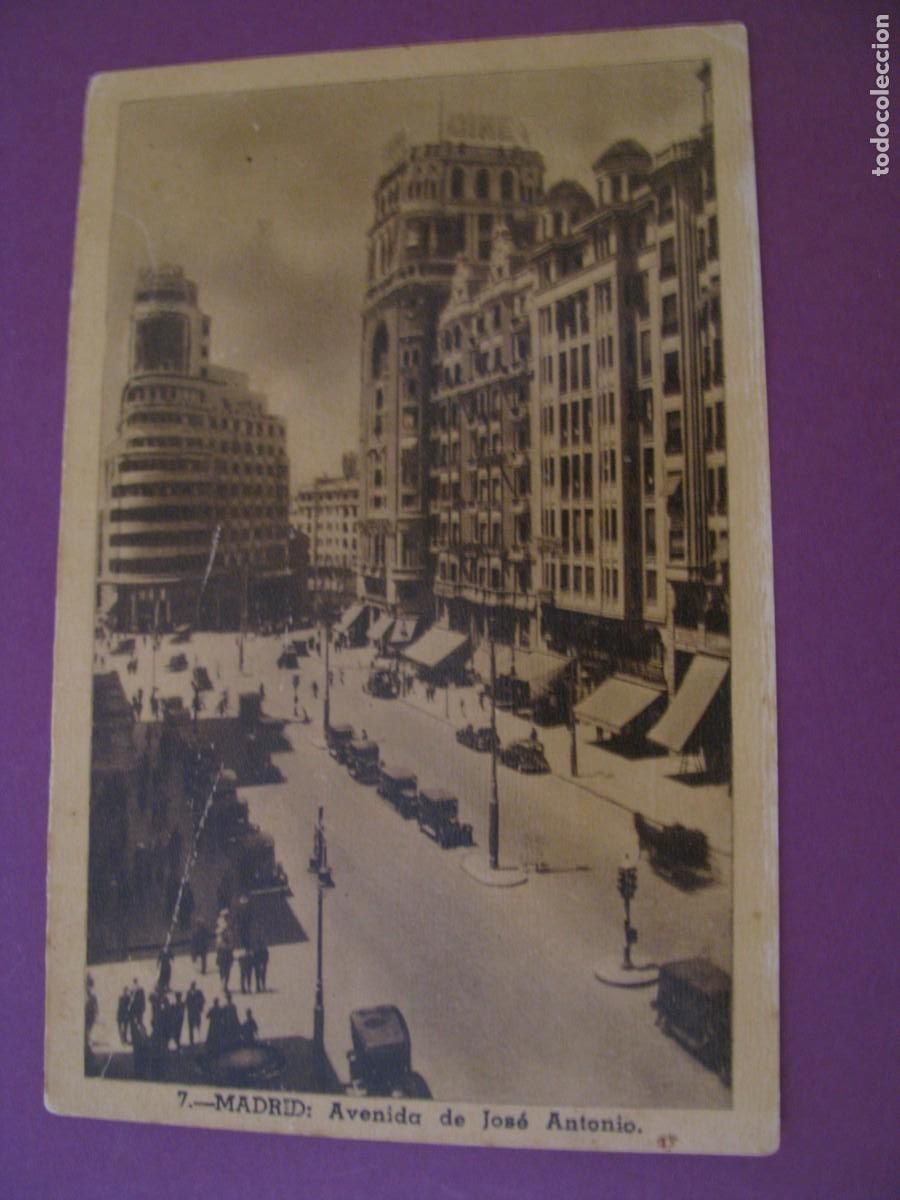 Postales: POSTAL DE MADRID. AVENIDA DE JOSE ANTONIO. HELIOTIPIA ARTISTICA ESPA&Ntilde;OLA
