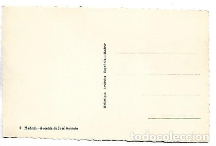 Postales: AVENIDA DE JOSE ANTONIO.- MADRID - Foto 2