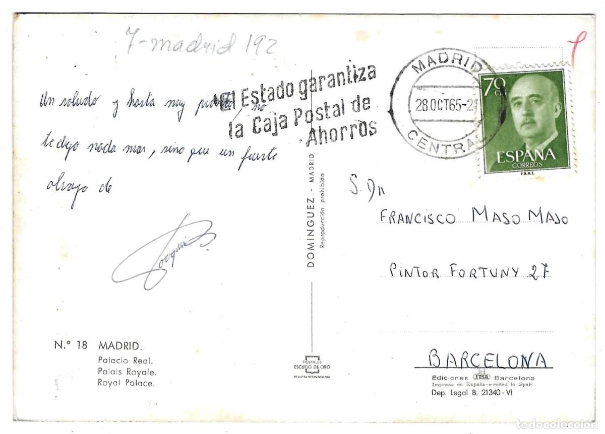 Postales: Postal Madrid. Palacio Real. ref. 7-madrid192 - Foto 2