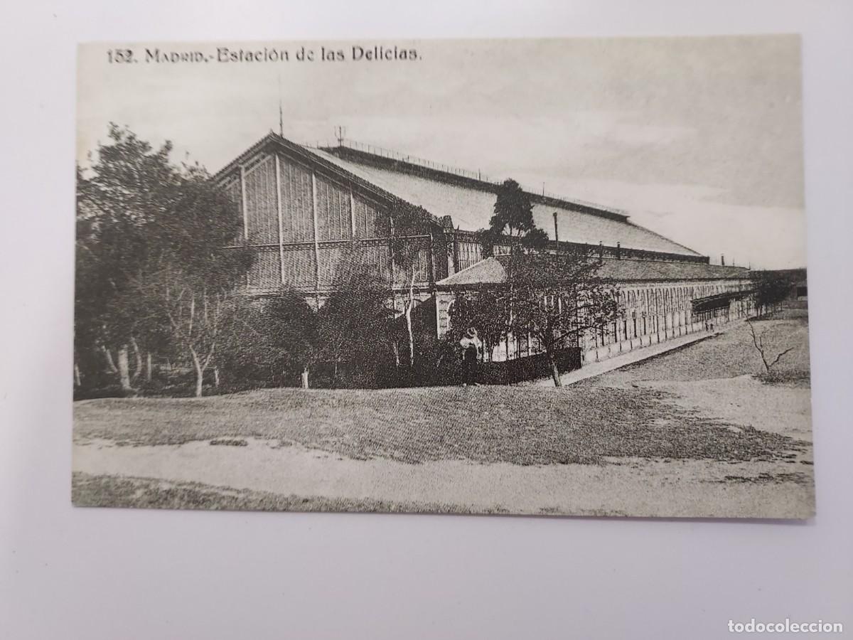 Postales: POSTAL MADRID ESTACION DE LAS DELICIAS (HACIA 1920). 1986. SIN CIRCULAR. MUSEO NACIONAL FERROVIARIO
