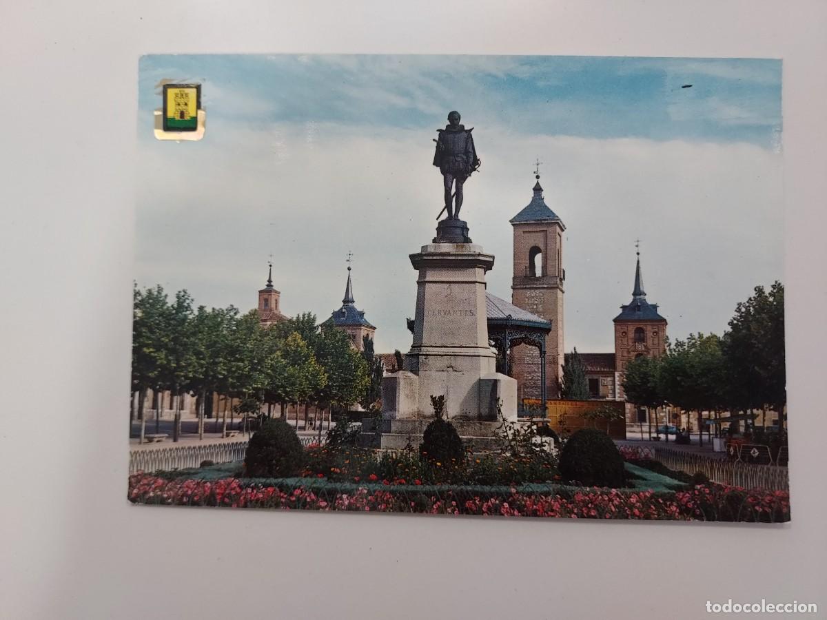 Postales: POSTAL ALCALA DE HENARES PLAZA DE CERVANTES. 1966. SIN CIRCULAR. DOMINGUEZ 6