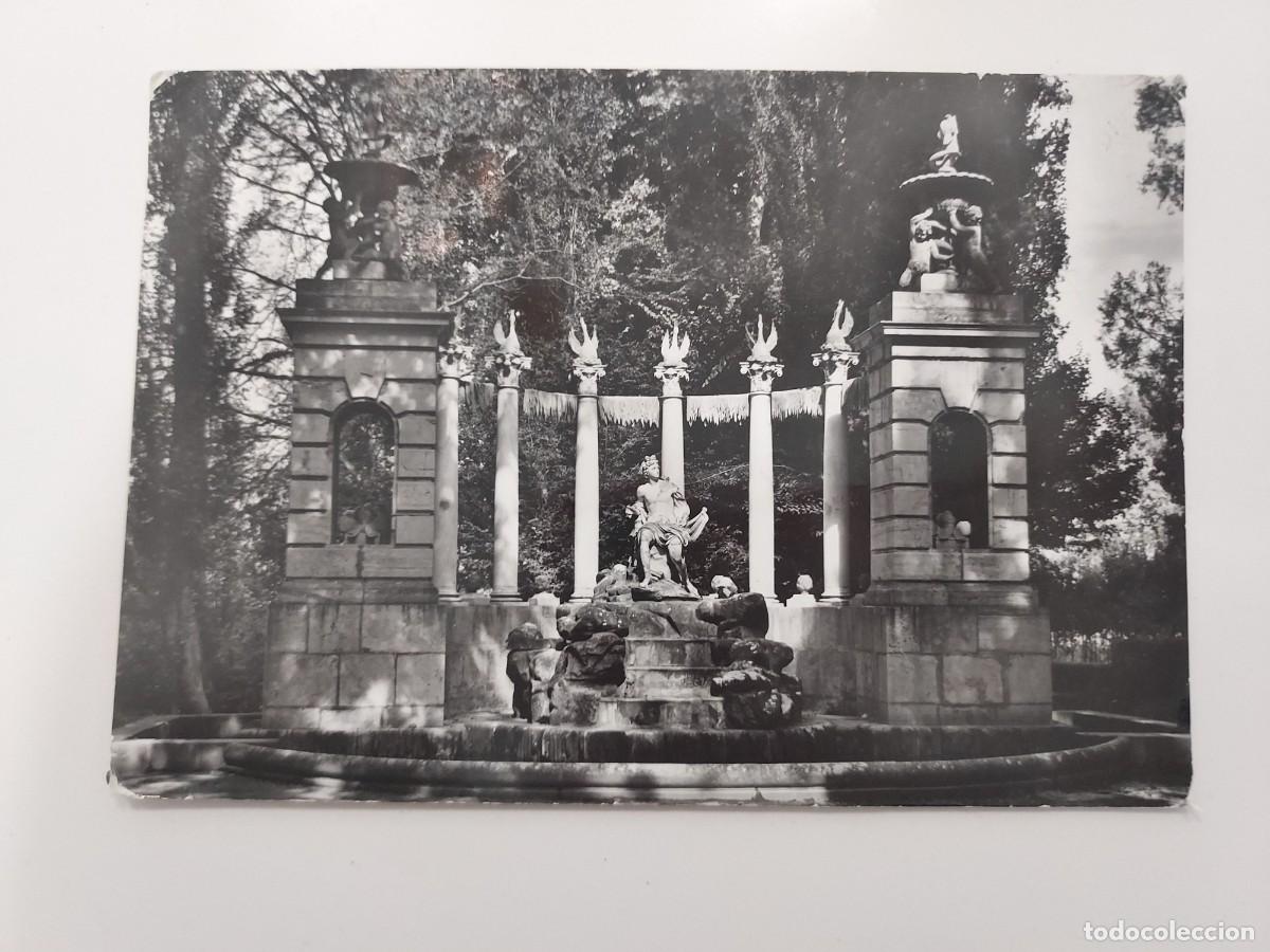 Postales: POSTAL ARANJUEZ APOLO JARDIN DEL PRINCIPE. CIRCULADA 1960. DOMINGUEZ 1022